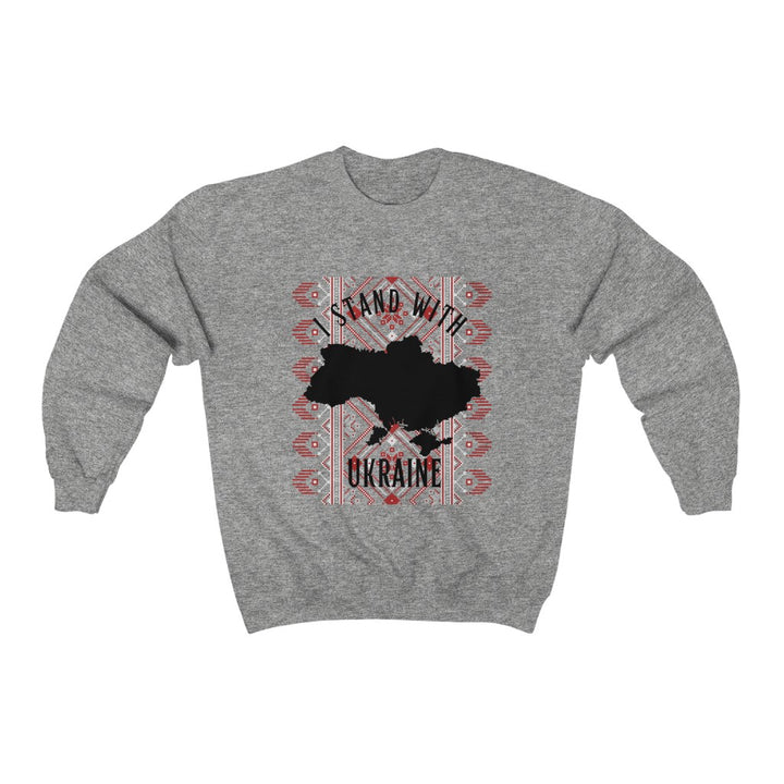 'Stand With Ukraine' With Vishivanka Heavy Blend Unisex Crewneck Sweatshirt