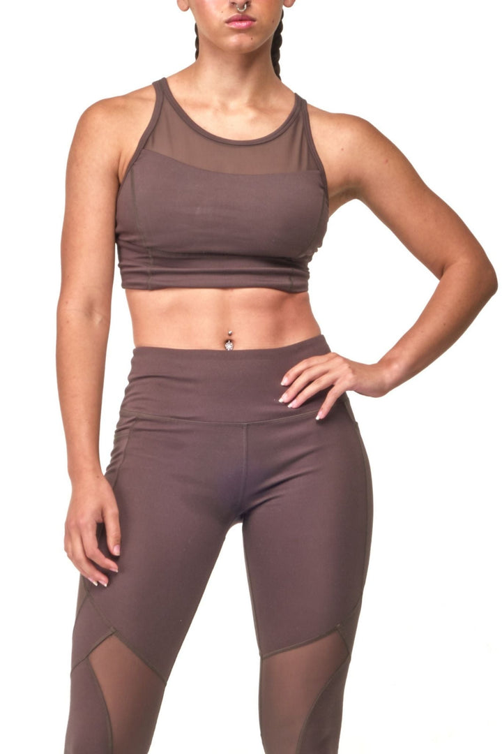 Mesh Sports Bra Top by Seaav