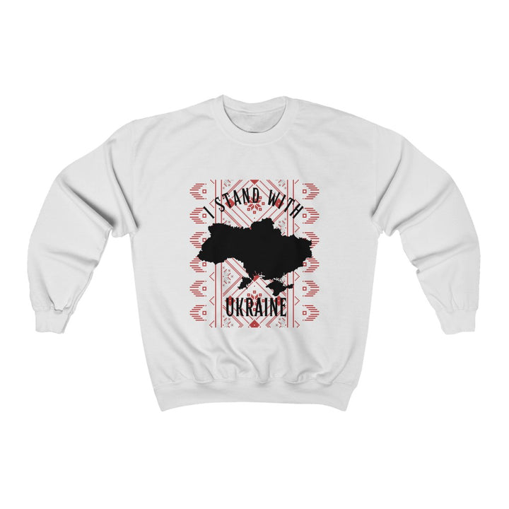 'Stand With Ukraine' With Vishivanka Heavy Blend Unisex Crewneck Sweatshirt