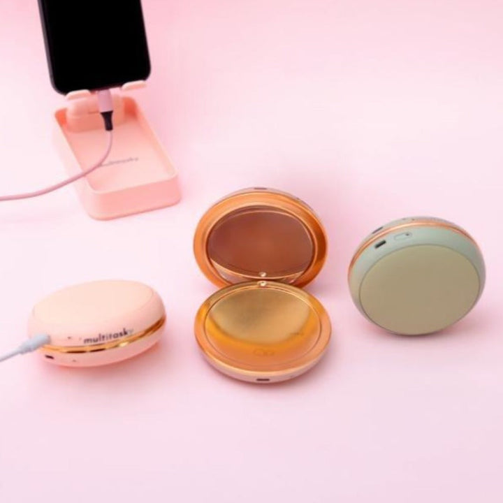 Macaron Cute Power Bank / Hand Warmer with Mirror by Multitasky