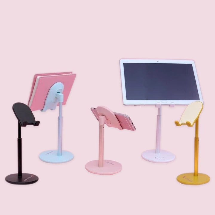 Multi-Angle Extendable Desk Cell Phone Holder & iPad Stand by Multitasky