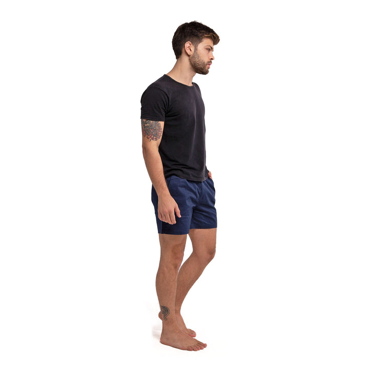 Cotton Shorts - Navy by Bermies Swimwear
