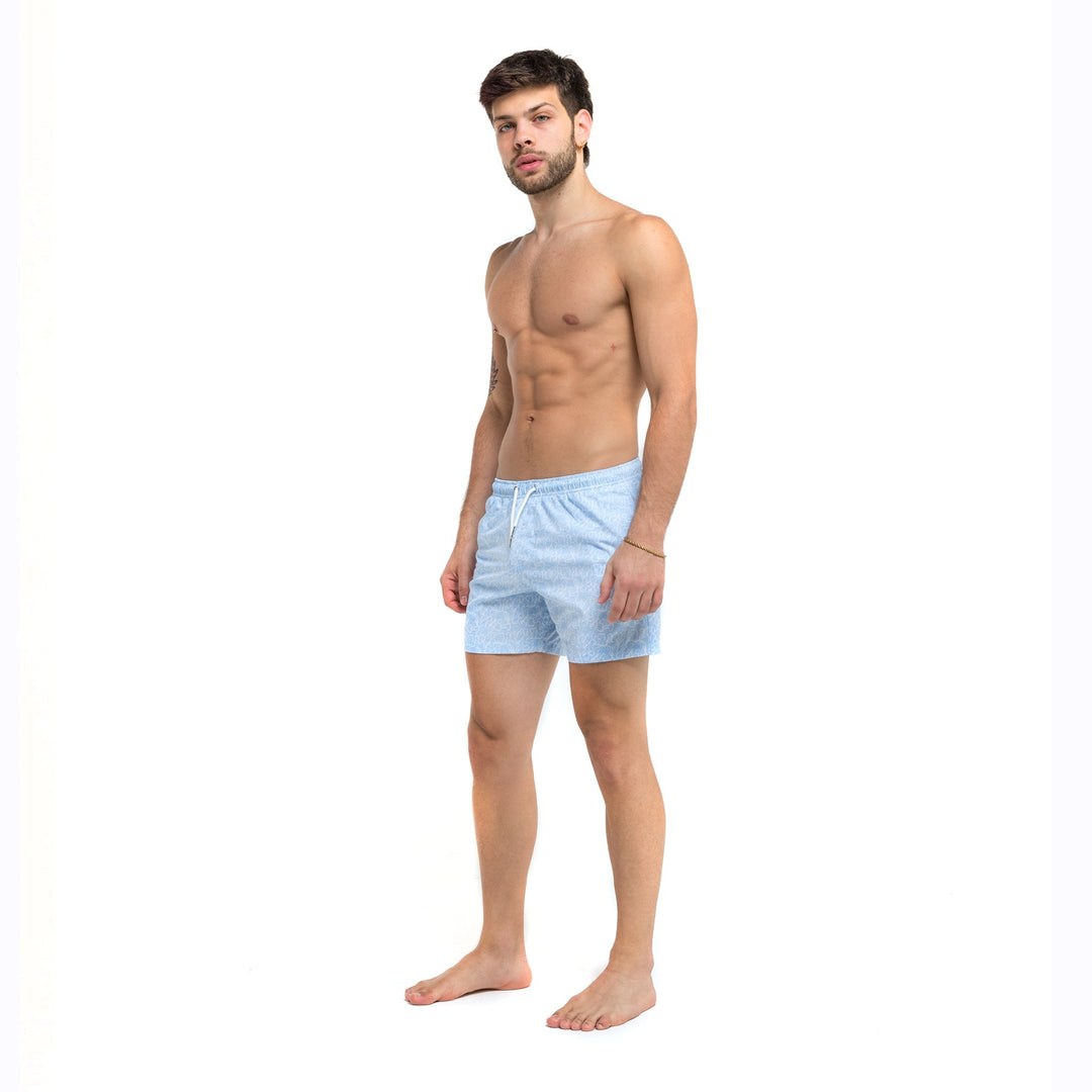 Ocean Motion - 5" Swim Trunks + Compression Liner by Bermies Swimwear