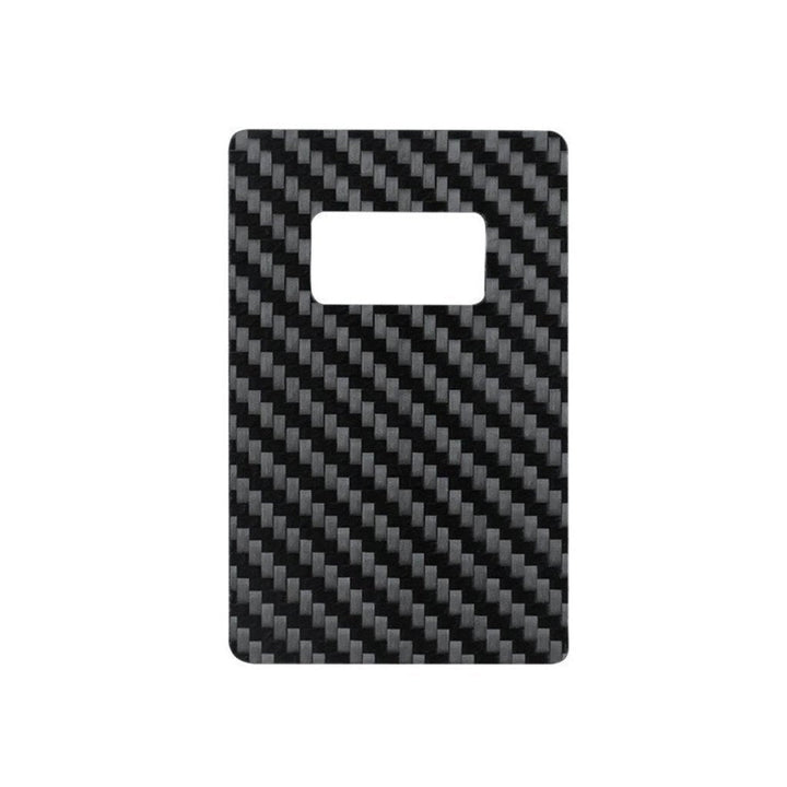 Real Carbon Fiber Credit Card Size Bottle Opener by Simply Carbon Fiber
