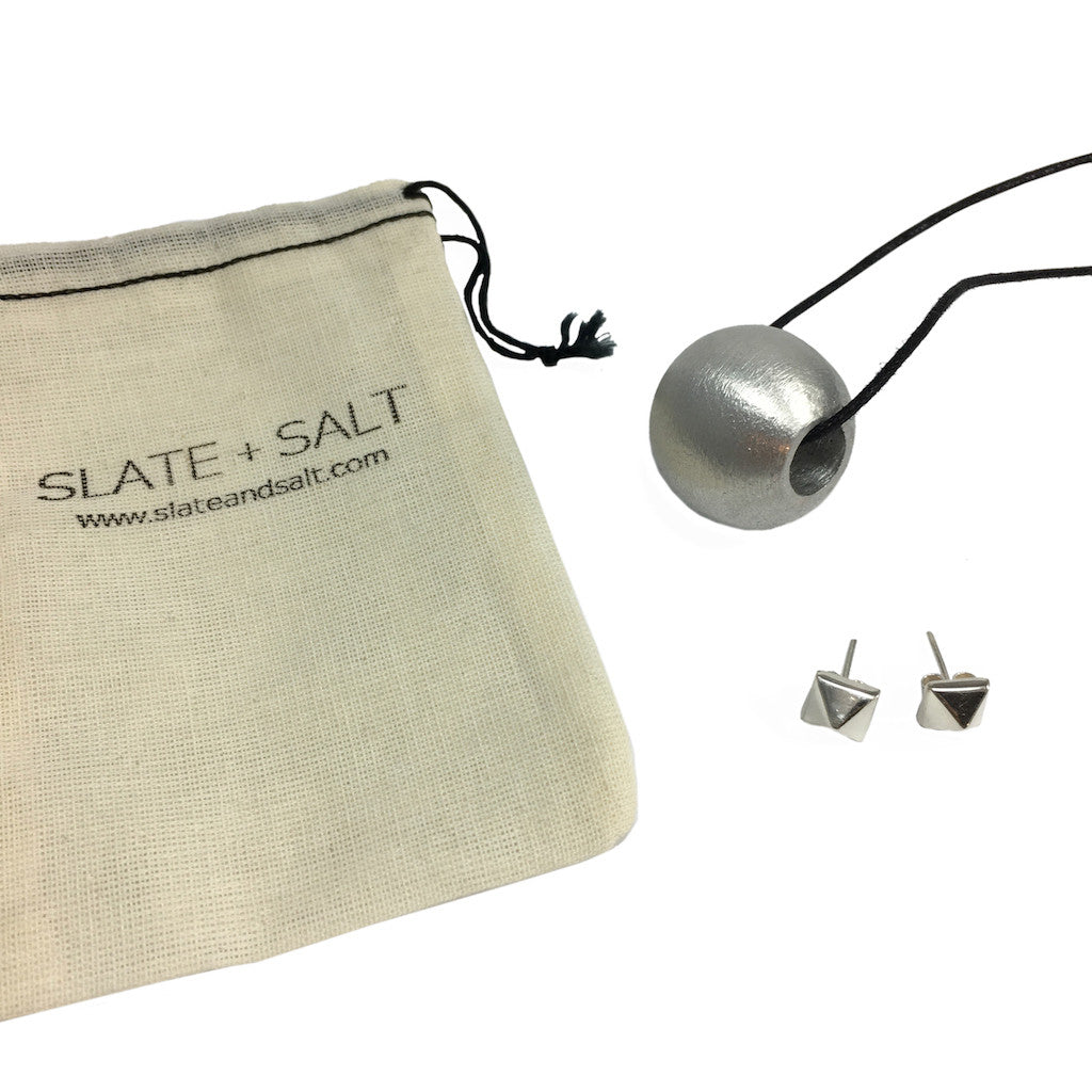 Recycled Bombshell Ball Necklace by SLATE + SALT