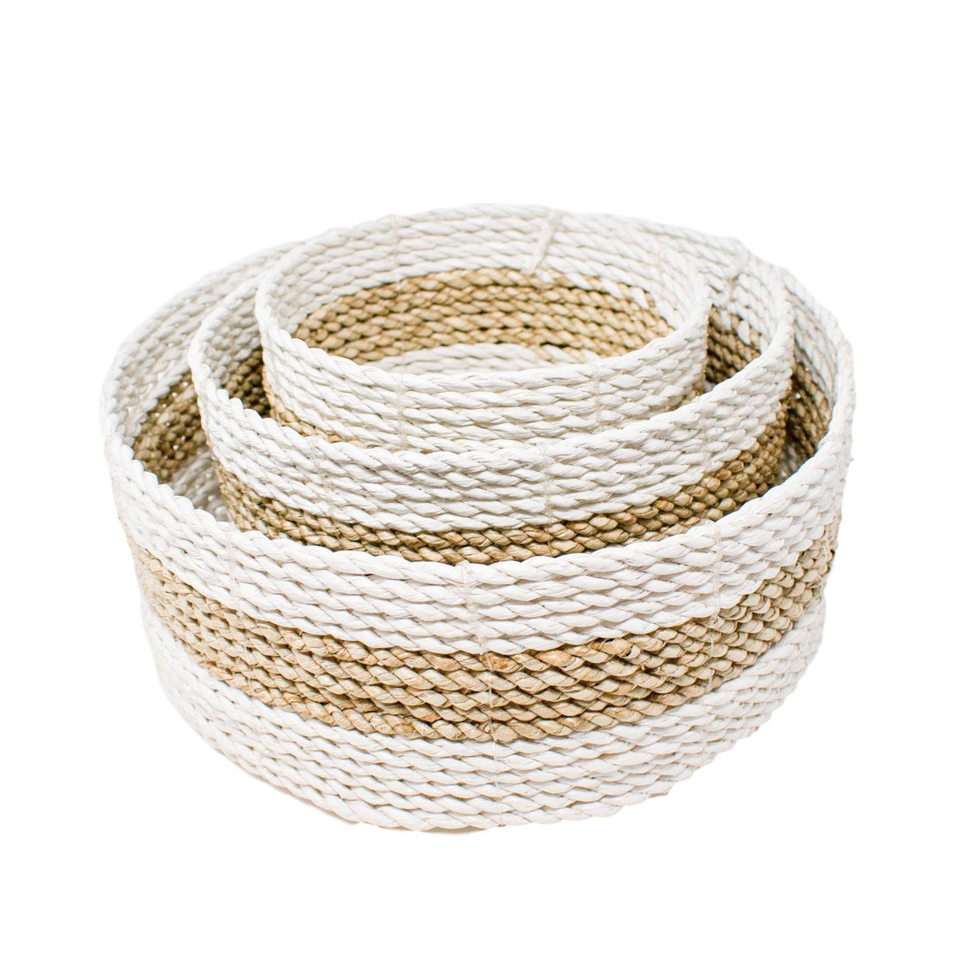 Tybee Island Basket Set - Natural by POPPY + SAGE