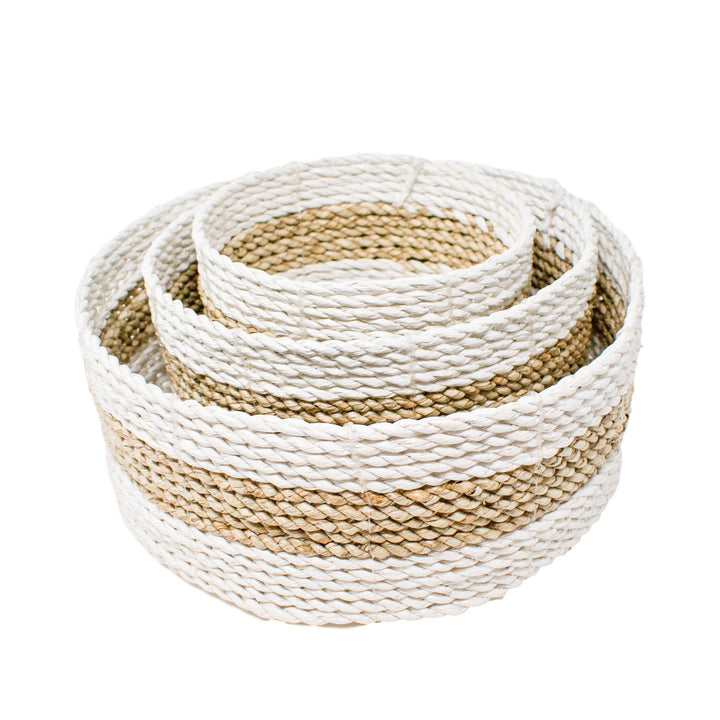 Tybee Island Basket Set - Natural by POPPY + SAGE