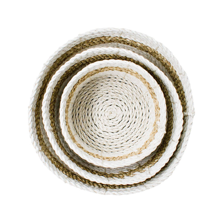 Tybee Island Basket Set - Natural by POPPY + SAGE